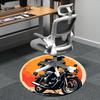 Tappeto Rotondo Tramonto Moto Ufficio, Tappetino Adatto Per Ufficio, Sotto Sedie Ufficio Camera da Letto Soggiorno Decorazione Casa, Decorazione Stanza