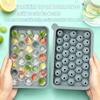 33-Piece Marble Ice Puck Mold Silicone Round Ice Cubes Tray Easy Release 33-Cavity Silicone Ice Making Mold Ice Cubes Molds