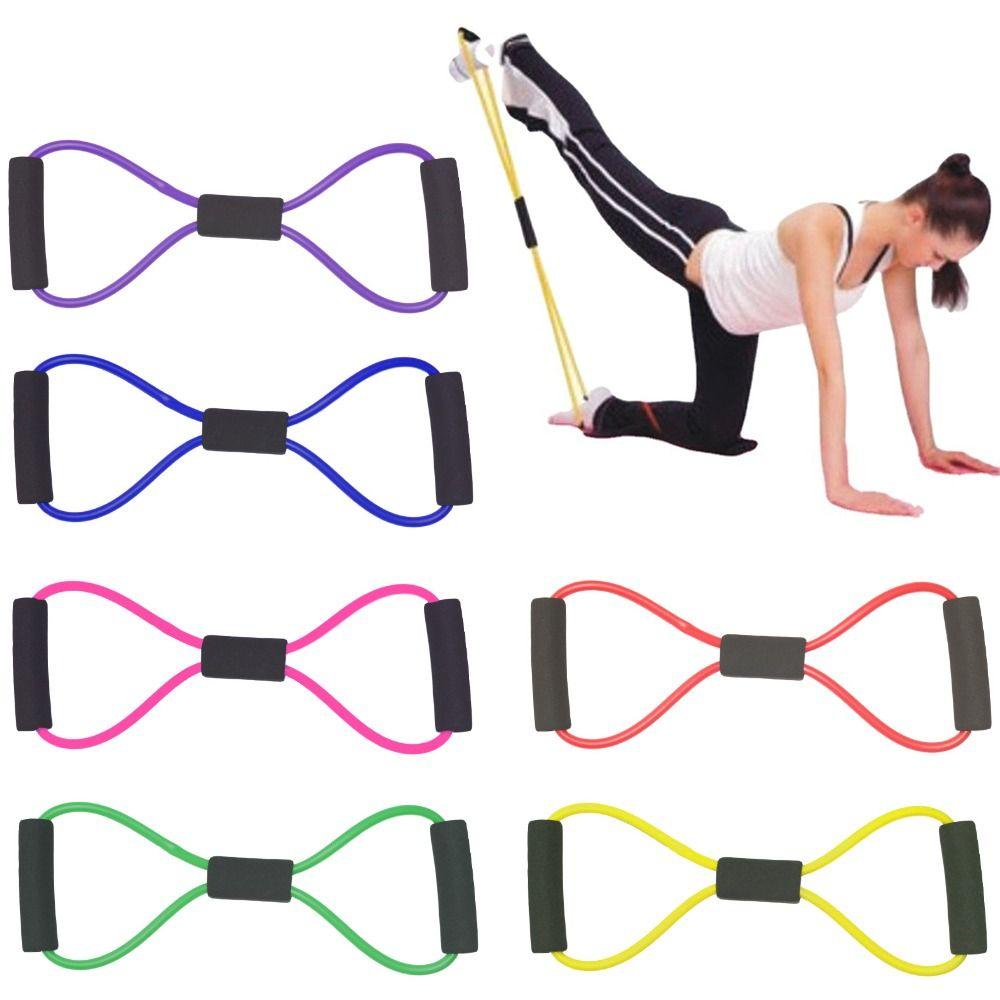 

TPE Chest Expander Open Shoulder Elastic Band New Yoga Belts Home Fitness Equipment фіолетовий
