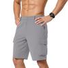 Men's Cargo Shorts Relaxed Fit with Multiple Pockets Button Closure Elastic Waistband Outdoor Apparel