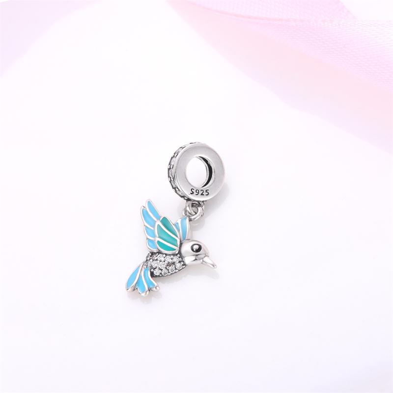Original Charms Copper Parrot & Bird Charms Bead Fits Women 3Mm Original Bracelet Necklace Diy Fine Jewelry Gift New In