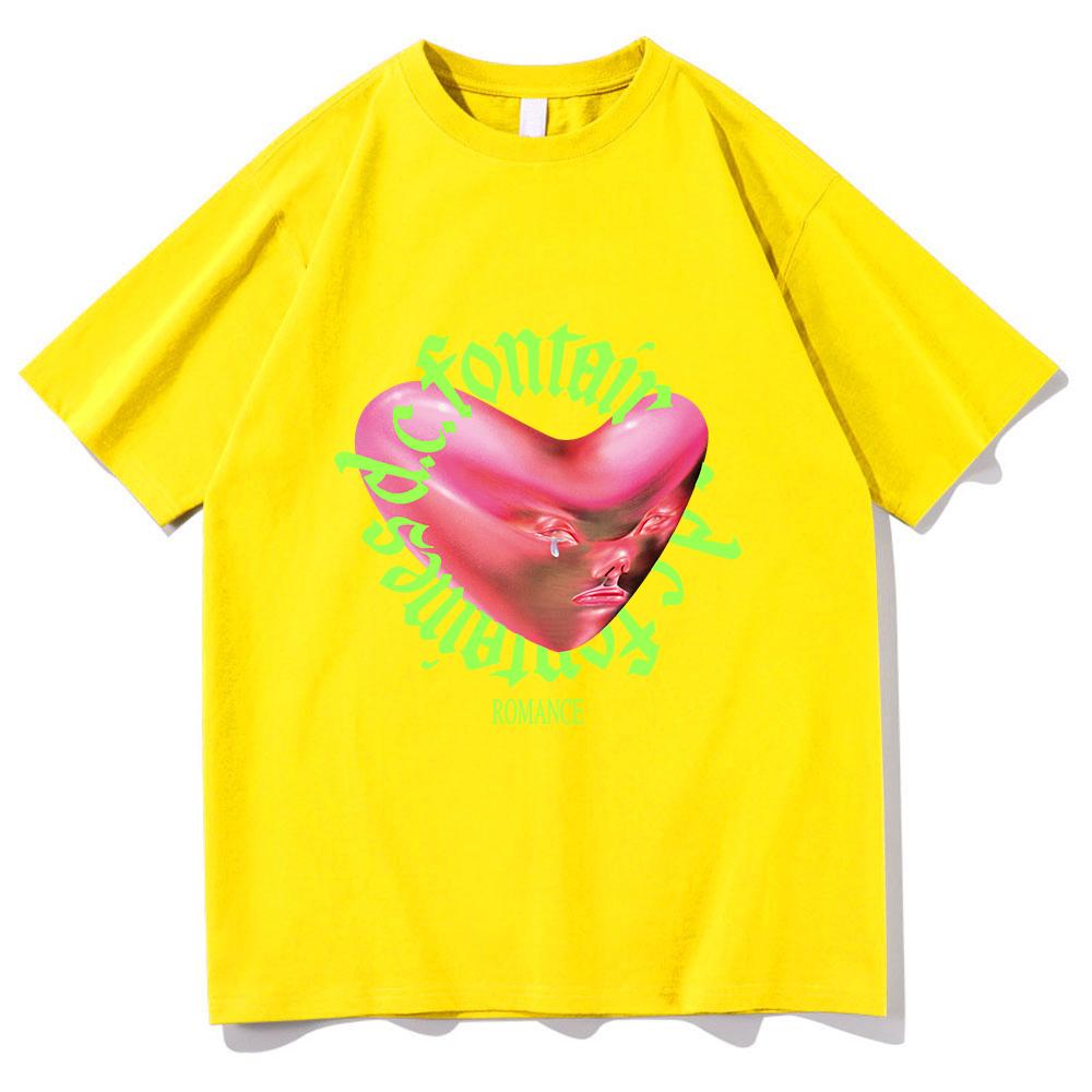 Retro Fontaines D.C. Romance T Shirt New Fashion Men/Wmen Aesthetic Funny T-Shirt Unisex High Quality Hip Hop Cotton Tees Shirts
