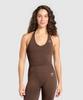 Regata Vital Seamless com Gola Halter Espresso Marl B2c9l Nbfb