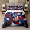 3Pcs Bedding SetAtletico Madrid Soft Bed Sheet and Two Pillowcases Home Bedroom Decor