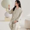Spring & Autumn Nursing Pajamas for Postpartum Women with Breast Pads