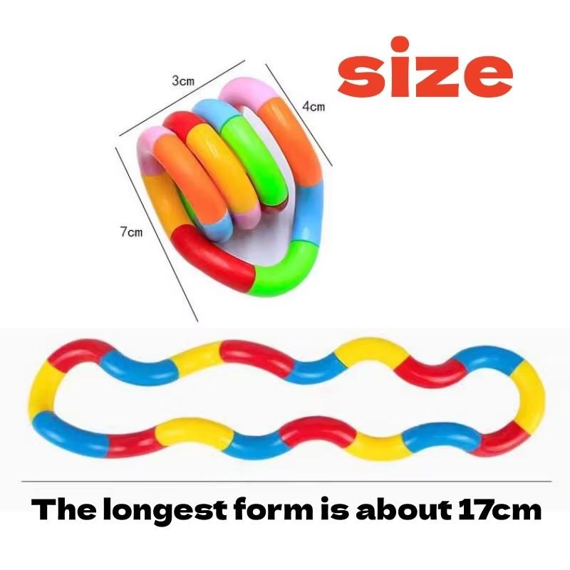 2/5Pcs Versatile Twist Rope Twist Loop Wrapping Toys Twist Music Stress Relieving Toys Adult Stress Relieving Artifact