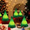 Artificial Christmas Tree Lamp, Light Up Mini Xmas Night Light, Winter Party Ornament Battery Operated Holiday Tabletop Decoration for Indoor