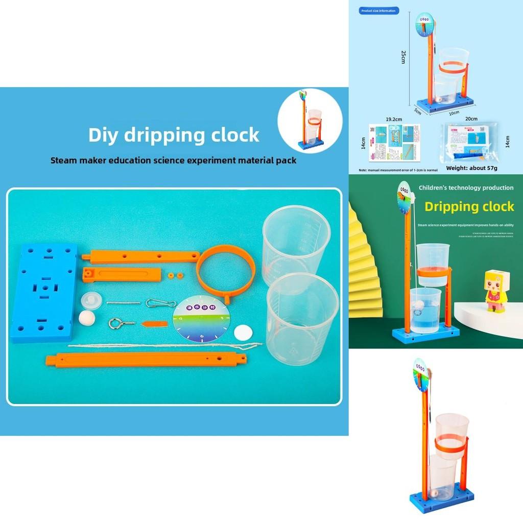 Childrens Diy Water Drop Clock Science Experiment Kit With Abs Materials For Kids Educational Fun