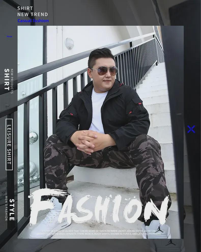 Hooded Workwear Jacket for Plus-Size Men - Loose Fit, Zip-Up, Available In XXL, Supports Up To 300 Pounds