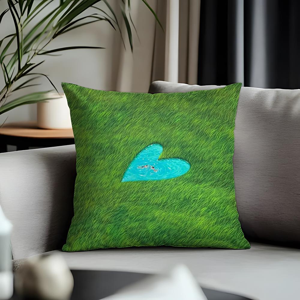 Fashion MMulgil Kimeful Cushion Cover Antidustmite Pillowcase Invisible Zipper Silky Short Plush Sofa Cushion Cover