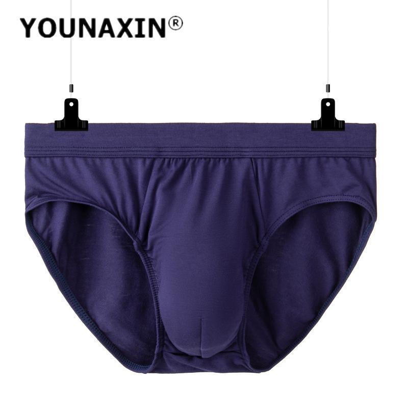 

1 шт. мужское нижнее белье большого размера, модальные трусы, трусы, однотонные нижние шорты, нижнее белье для мальчиков, дышащие трусики L XL 2XL 3XL 4XL 2XL синий