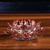 Thicken Lotus Candle Holder Colorful Crystal Lotus Candlestick  Wedding Party Decor