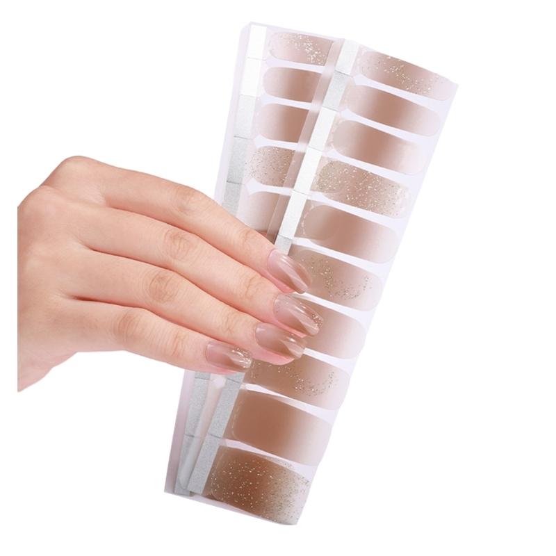 1 Sheet Nail Stickers Nail Strips Self-Adhesive DIY Nail Art Perfect for Nail Enthusiasts and Professional Manicurists