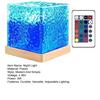 Rotierendes Wellen-Nachtlicht 16 Farben wechselnde LED-Nachttischlampe mit Fernbedienung Kreative Wasserwellen-Projektion für Schlafzimmerdeko