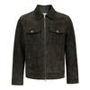 Men's Suede Leather Lapel Jacket