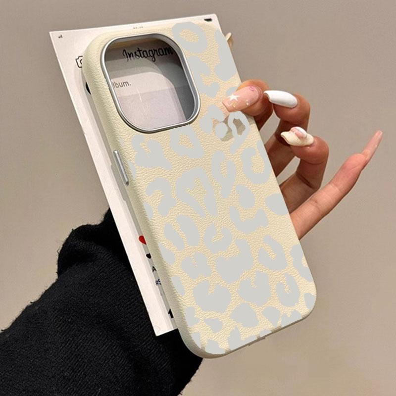 Pink Leopard Print Lichee Pattern Phone Case For Xiaomi Redmi 12 13 14C 13C 12C Redmi Note 14 Pro Plus 5G 13 12S 12 11 10 Cover