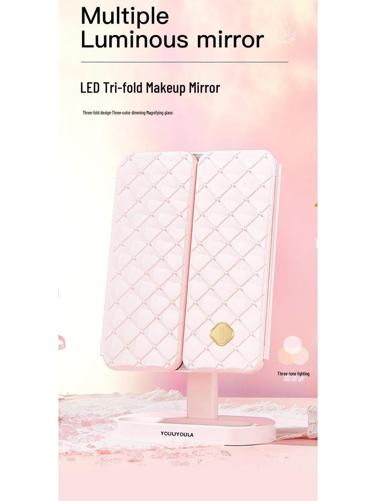 LED Lighted Tabletop Beauty Mirror - Perfect Holiday Gift for Girlfriend or Best Friend