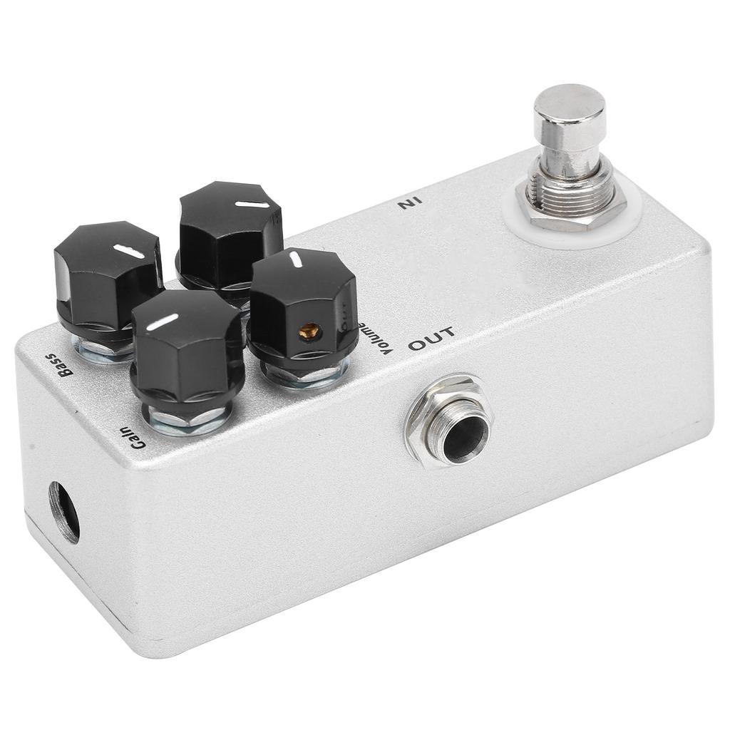 Effect Pedal Mini Full Metal 4 Functions Knobs Overdrive Pedals for Electric Guitar Bass