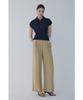 Bobeu Belted One-Tuck Wide Pants_Khaki 7156230006