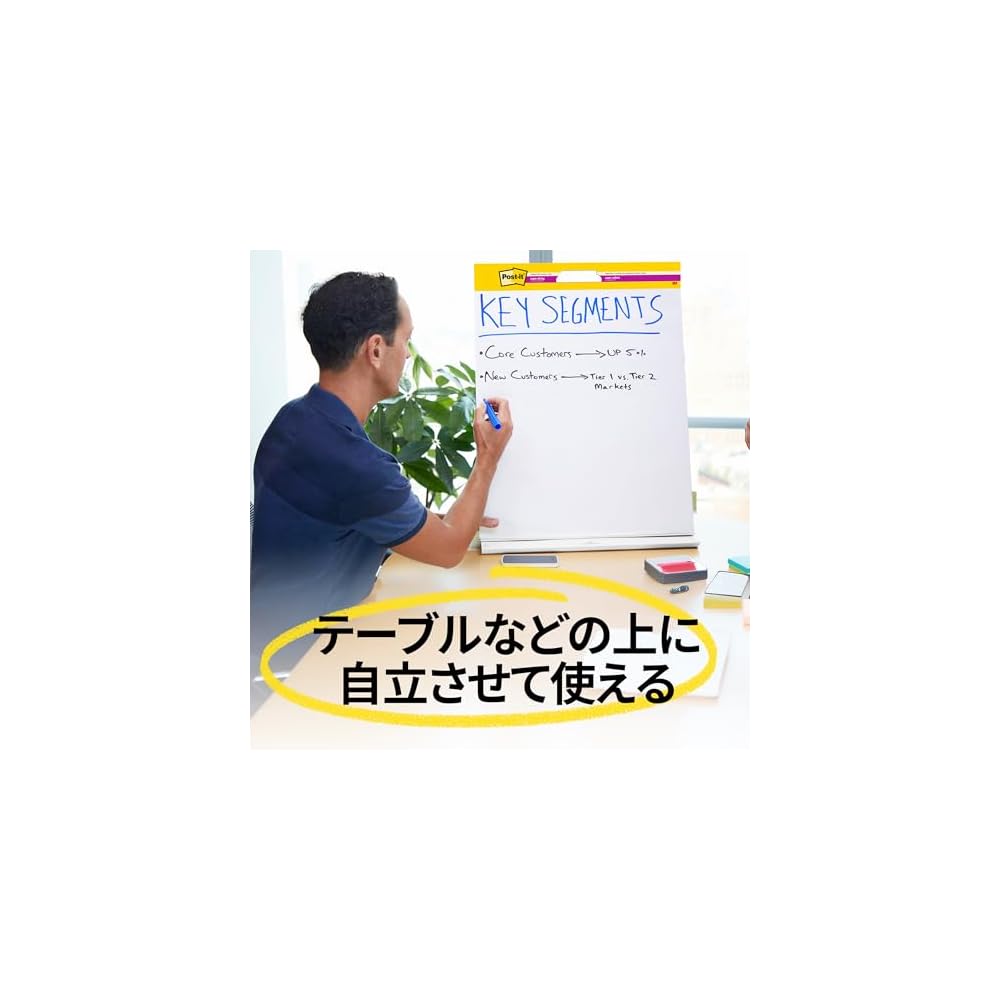 [Limited Edition] 3M Post-it Notes, Large Easel Pad, Desktop Type, White, 584 x 508mm, 20 Sheets,