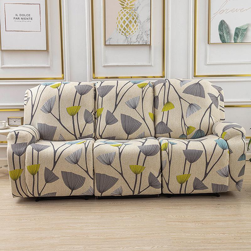 

Elastic All-inclusive Chivas Sofa Chair Cover Protective Cover Thickened Fabric Single Double Triple Recliner Cover Single Chivas [4-piece set] кульбабий