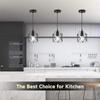US Stock Minimalist Cage Pendant Lamp Black Metal Chandelier Adjustable Hanging Light Fixture for Restaurant Coffee Lighting