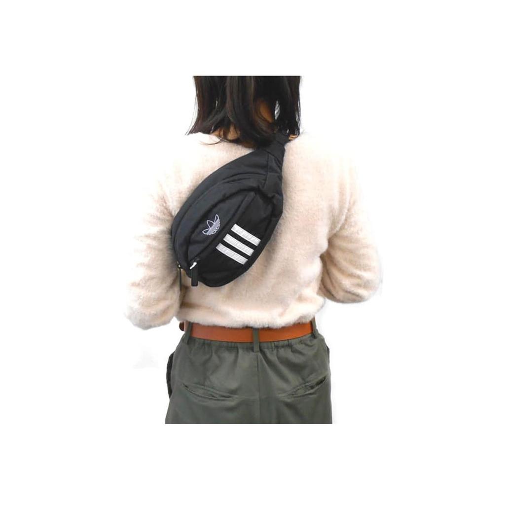 New Adidas Originals Polyester Sling Bag, Shoulder Bag, Crossbody Bag, Fanny Pack Regular Unisex Black CM3824