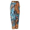 New Sexy One-piece Two-piece Swimsuit for Women Leopard Print Ruffled Chiffon Skirt Swimsuit Set