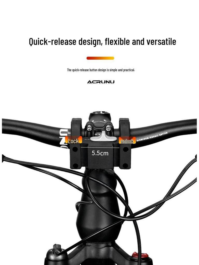 ACRUNU Waterproof Front Basket for Mountain Bike & Electric Scooter - Commuting Foldable Aluminum Alloy Handheld Basket