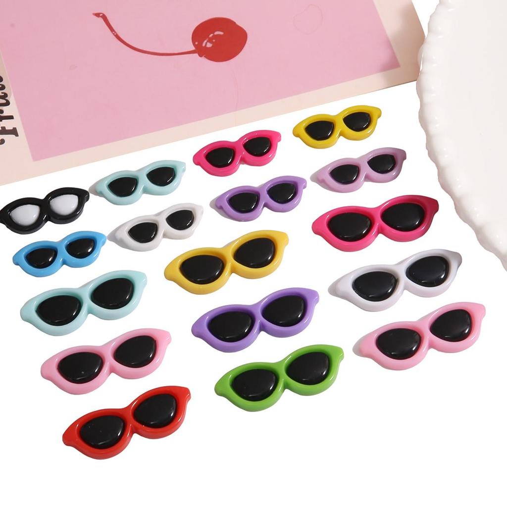 10 Buc. Acrilic Drăguț Cool Circular Ochelari Accesorii DIY