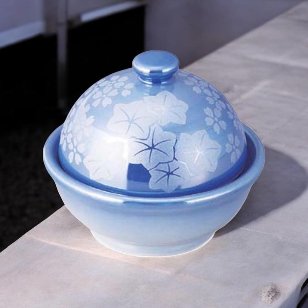 Takumifu Arita Ware 7cm Side Plate, Blue Pearl Silver-Painted Spring and Autumn Dome, Delicacy, Made In Japan