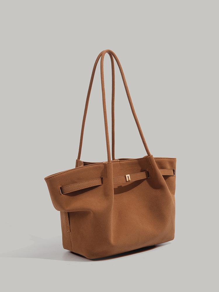 

Autumn and winter new suede matte dumpling bag women s large-capacity handbag high-end single shoulder armpit bag tide