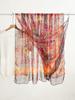 Summer new soft yarn silk scarf large size printed beach scarf rose travel vacation sunscreen scarf spot