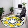 1pc Lemon Decorative Chair Carpet for Office, Soft Comfortable Mat For Office, Living Room, Bedroom, Machine Washable Carpet Yy251112072
