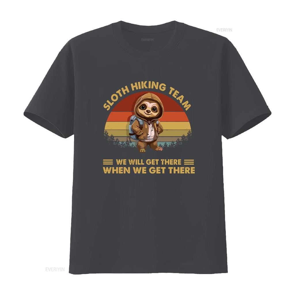 Sloth Hiking Team We Will Get There When lovers shirt for enthusiasts enthusiastic hikers vintage Washed homme Unisex Slightly