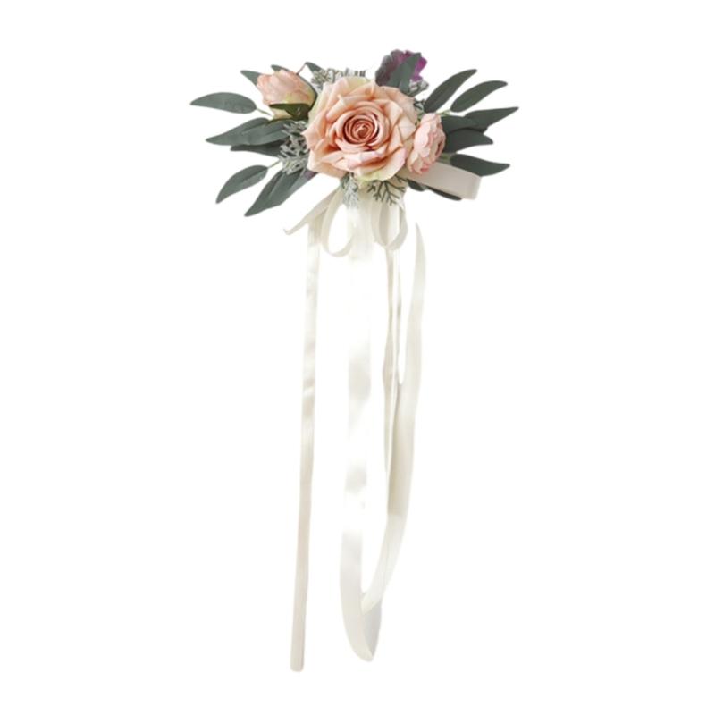 Artificial Flower Bouquet Romance Wedding Car Rearview Decoration And Celebration Venues Layout Setting Flower Decors