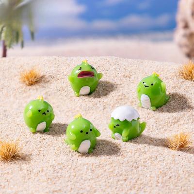 Cute and Cute Little Dinosaur Figurine Decorations Hanging Accessories Micro-landscape Cars and Small Desktop Ornaments