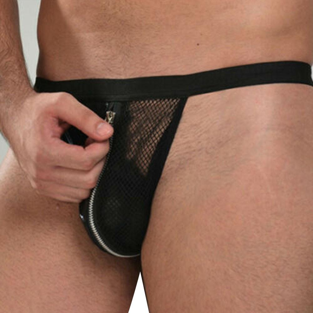 Sexy Mens Mesh Smooth G-String Thong Briefs Trunks T-Back Underwear Underpants