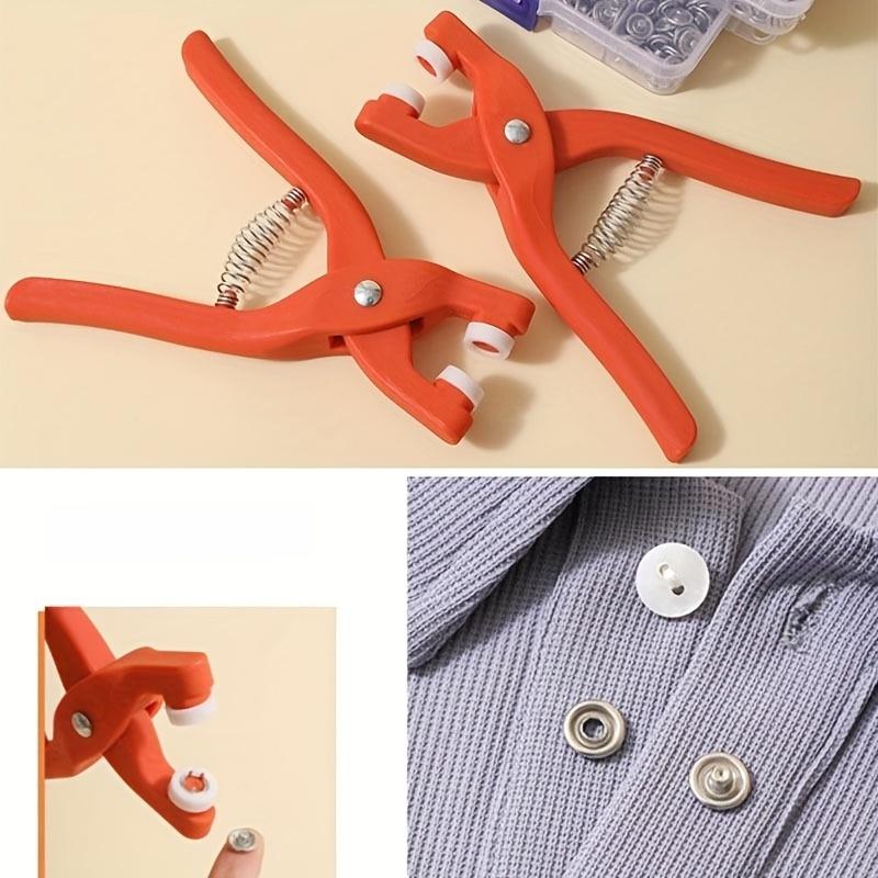 Button Accessories With 1pc Plastic Hand Pliers For Fast And Easy Clothing And Quilt Production