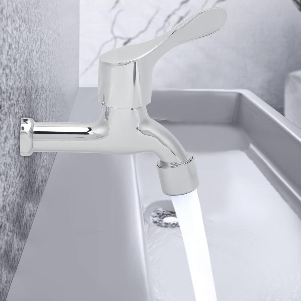 Single Cold Faucet, G0.5in Zinc Alloy Household Faucet Washing Machine Water Tap for Home Garden Sink Bathroom Kitchen Yacht Boat Bar Outdoo