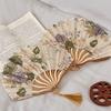 Small fan portable antique shell fan folding cool fan props Hanfu classical Chinese fan folding fan