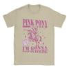 Chappell Roan Pink Pony Club 100 Cotton T-Shirt For Men Summer  Vintage T-Shirts Crewneck Hippie Tees Oversize Pattern Tops
