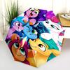 Magical Rainbow Pony Friends Folding Umbrella Travel Umbrella Three Folds Travel Umbrella Printing