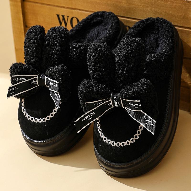 New household slippers home non-slip flat bottom couple fashion simple style autumn and winter warm cotton slippers