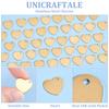 60Pcs Ion Plating(IP) 201 Stainless Steel Charms Heart Charms Real 18K Gold Plated 13.5x14x1mm Hole: 1.5mm