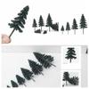 10/20/30Pcs For O H Scale Layout Prop DIY Cedar Tree Tree Model Green Scenery Landscape