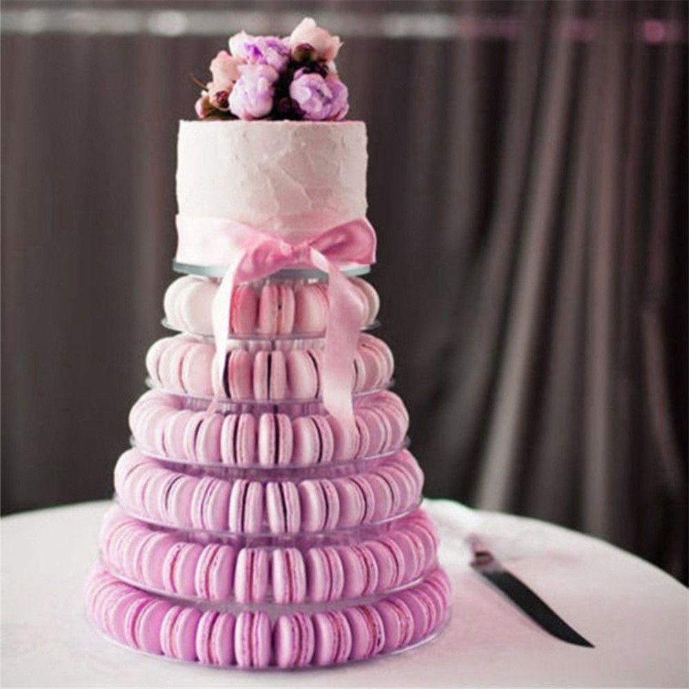 Food Grade Macaron Display Stand PET Material Cake Placing Rack  Macarons Display
