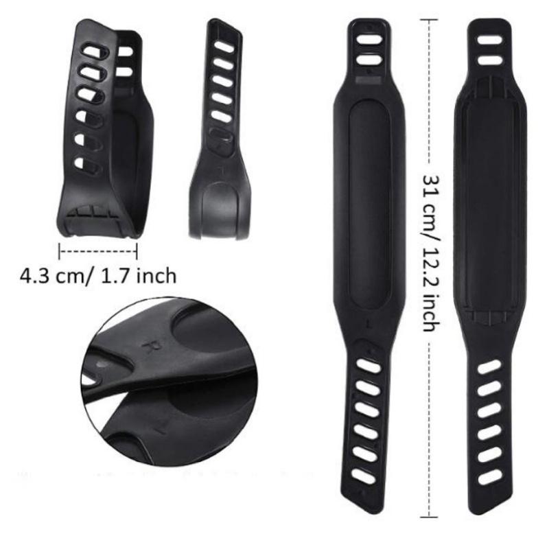 2 Pair Exercise Bike Pedal Straps Adjustable Length Universal Pedal Strap Fits Most Exercise Bikes Bicycles Cycles For Home Gym