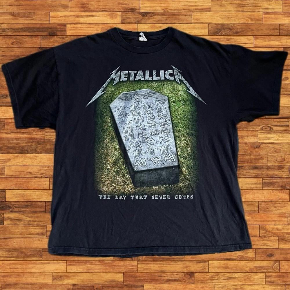 Винтажная футболка Metallica Y2K The Day That Never Came Rock S-4XL Унисекс XXL