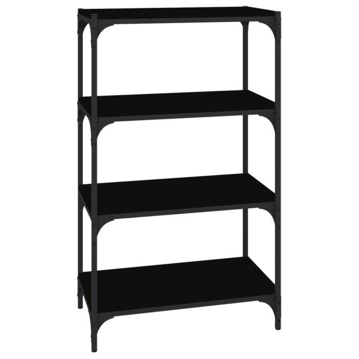 VidaXL Bookcase Black 60x33x100 Cm Engineered Wood and Steel 819327